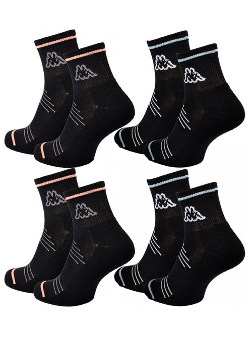 Calcetines Mujer QUARTER KAPPA - Pack de 4 - Kiabi