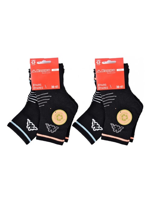 Calcetines Mujer QUARTER KAPPA - Pack de 4 - Kiabi
