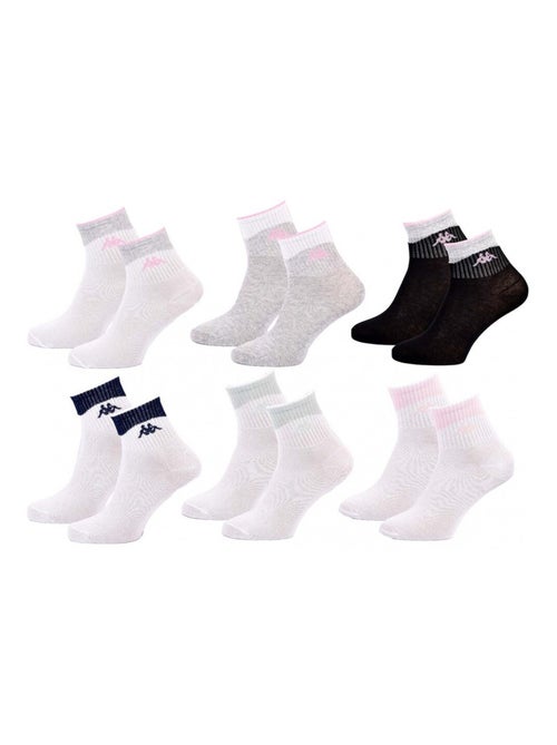 Calcetines Mujer QUARTER KAPPA - Pack de 6 - Kiabi