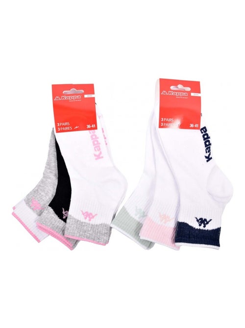 Calcetines Mujer QUARTER KAPPA - Pack de 6 - Kiabi