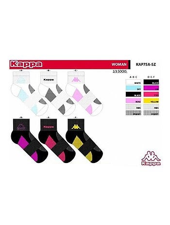 Calcetines Mujer QUARTER KAPPA - Pack de 6