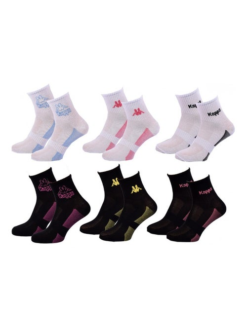 Calcetines Mujer QUARTER KAPPA - Pack de 6 - Kiabi