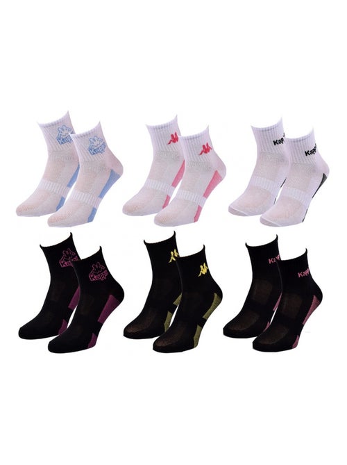 Calcetines Mujer QUARTER KAPPA - Pack de 6 - Kiabi