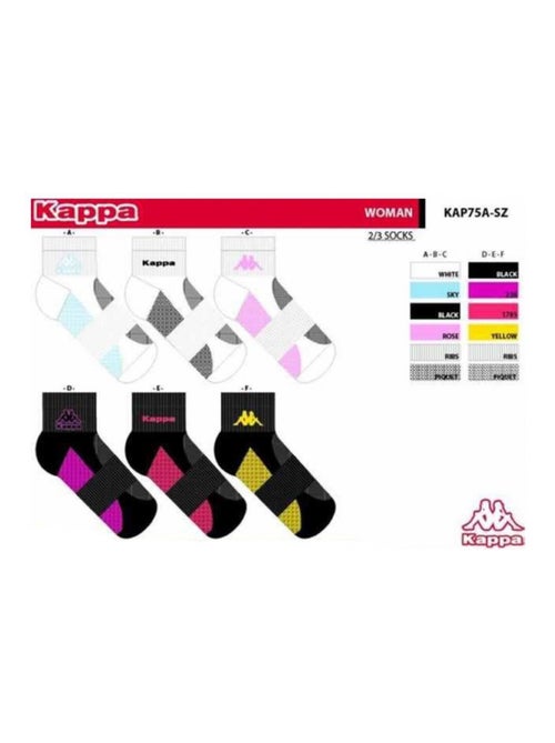 Calcetines Mujer QUARTER KAPPA - Pack de 6 - Kiabi