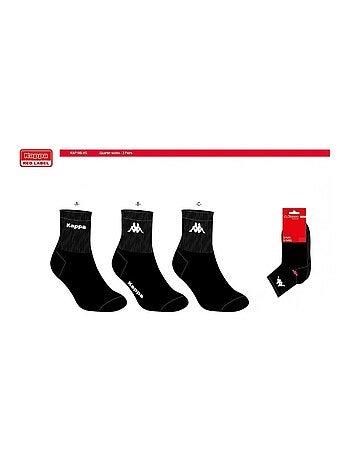 Calcetines Mujer QUARTER KAPPA - Pack de 6