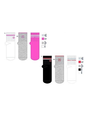 Calcetines Mujer QUARTER SERGIO TACCHINI - Pack de 12
