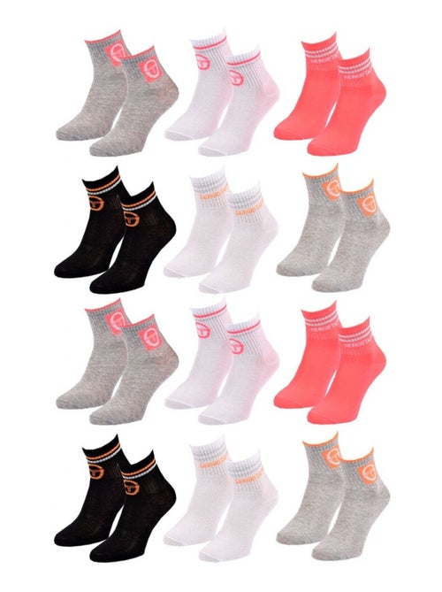 Calcetines Mujer QUARTER SERGIO TACCHINI - Pack de 12 - Kiabi