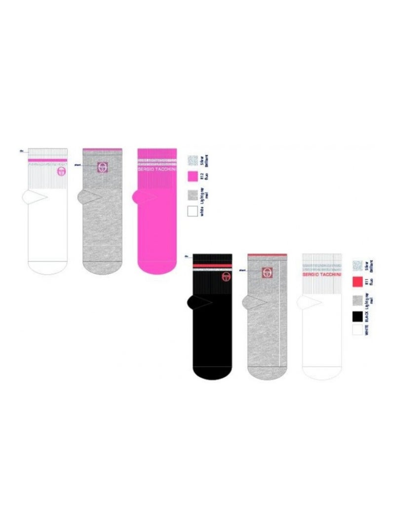 Calcetines Mujer QUARTER SERGIO TACCHINI - Pack de 12 Multicolor - Kiabi