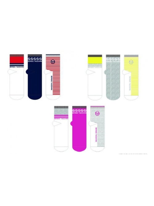 Calcetines mujer QUARTER SERGIO TACCHINI pack de 9 - Kiabi Calcetines mujer QUARTER SERGIO TACCHINI pack de 9 - Kiabi
