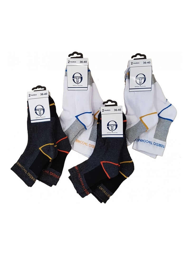 Calcetines Mujer SERGIO TACCHINI Invisibles - Pack de 6 Multicolor - Kiabi