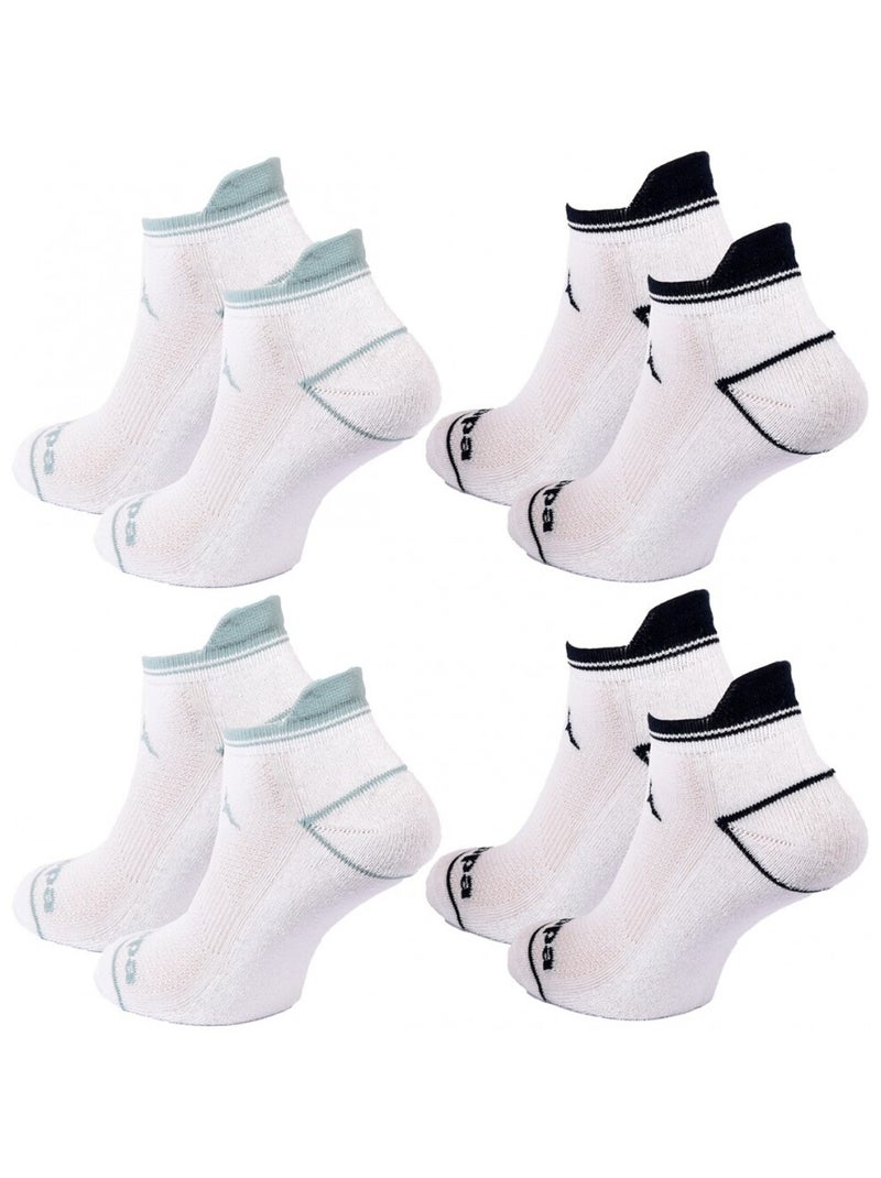 Calcetines Mujer SNEAKER KAPPA - Pack de 4 Blanco - Kiabi