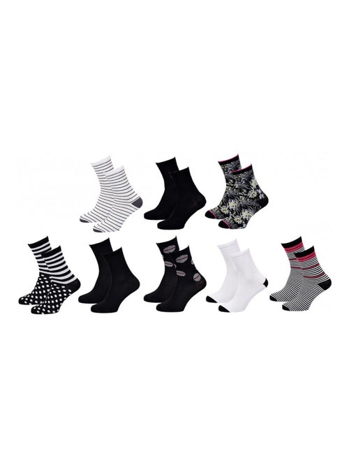 Calcetines mujer TWINDAY - Pack de 8 - Kiabi