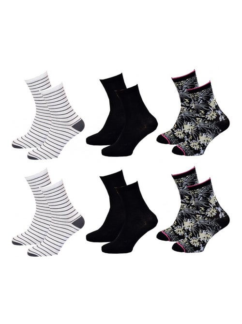 Calcetines mujer TWINDAY - Pack de 8 - Kiabi