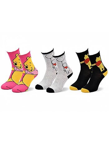 Calcetines Mujer Winnie the Pooh DISNEY Pack de 3 Pares