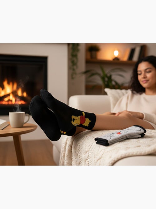Calcetines Mujer Winnie the Pooh DISNEY Pack de 3 Pares - Kiabi Calcetines Mujer Winnie the Pooh DISNEY Pack de 3 Pares - Kiabi