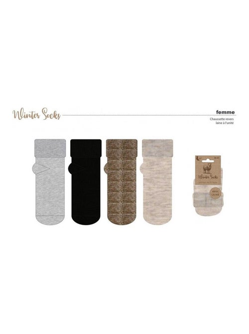 Calcetines Mujer WINTER SOCKS - Pack de 4 - Kiabi