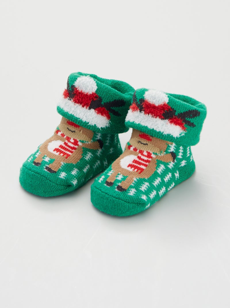 Calcetines 'Navidad' BEIGE - Kiabi