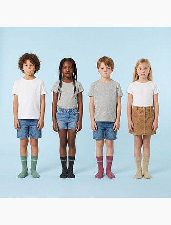 Calcetines niña lentejuelas mensaje humorístico OZABI pack 4 pares