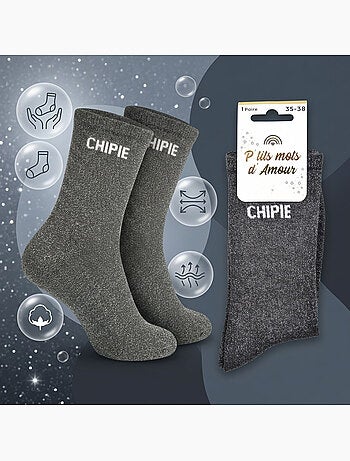 Calcetines niña lentejuelas mensaje humorístico OZABI pack 4 pares