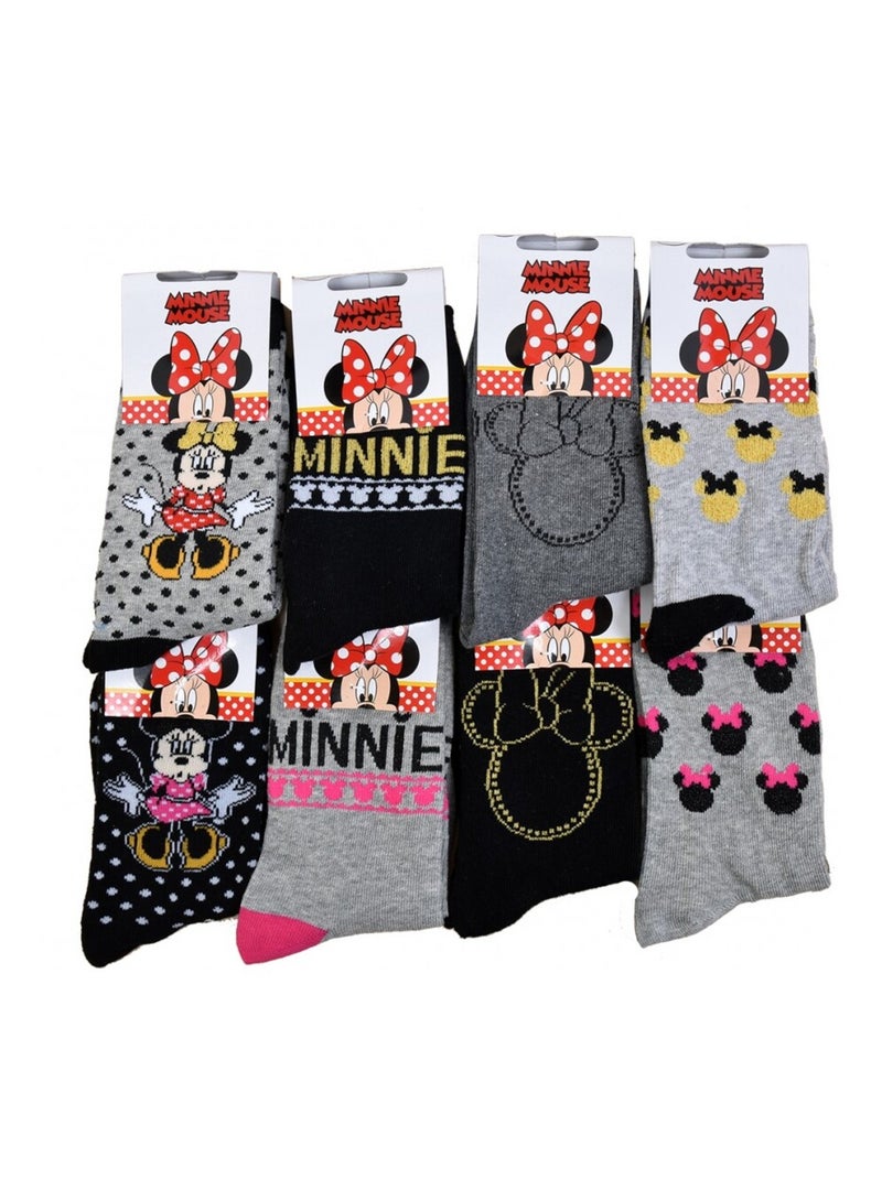 Calcetines Niña Licencia PACK DE 12 PARES MINNIE Blanco Multicolor Gris - Kiabi