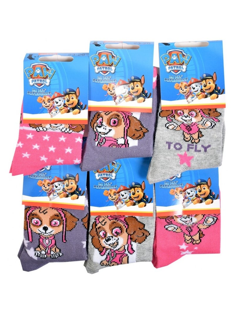 Calcetines Niña Licencia PACK DE 12 PARES PAW PATROL Blanco Multicolor Gris - Kiabi
