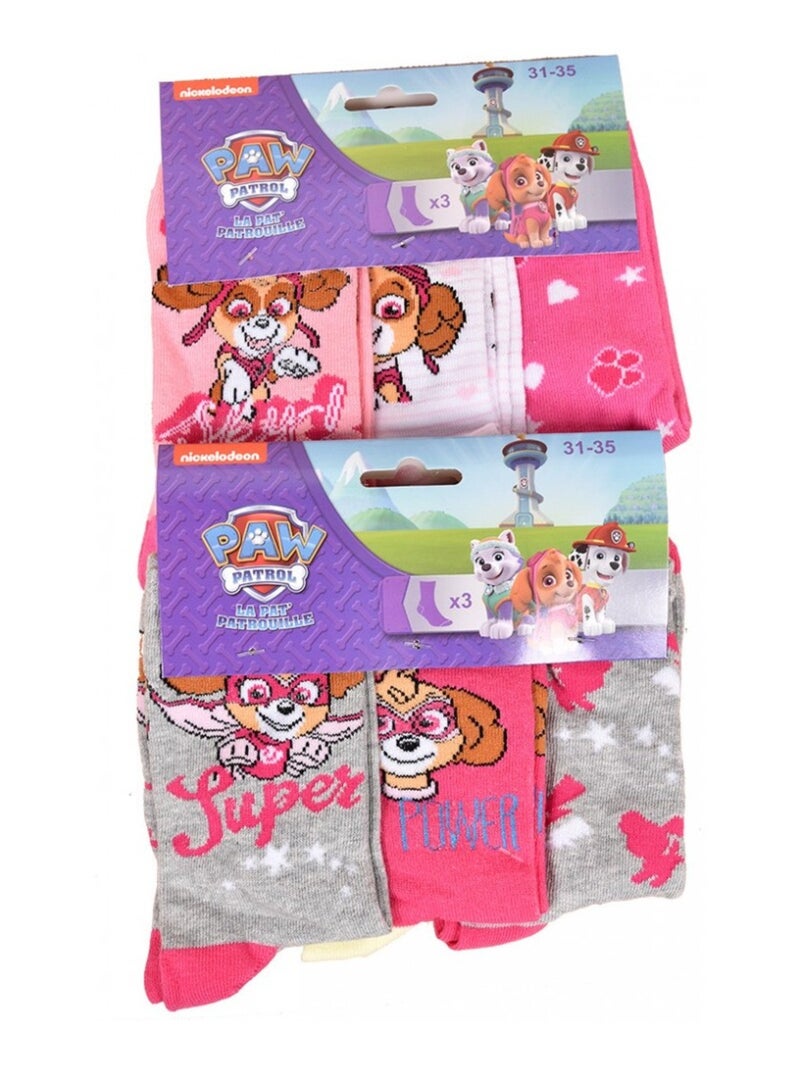 Calcetines Niña Licencia PACK DE 12 PARES PAW PATROL Blanco Multicolor Gris - Kiabi