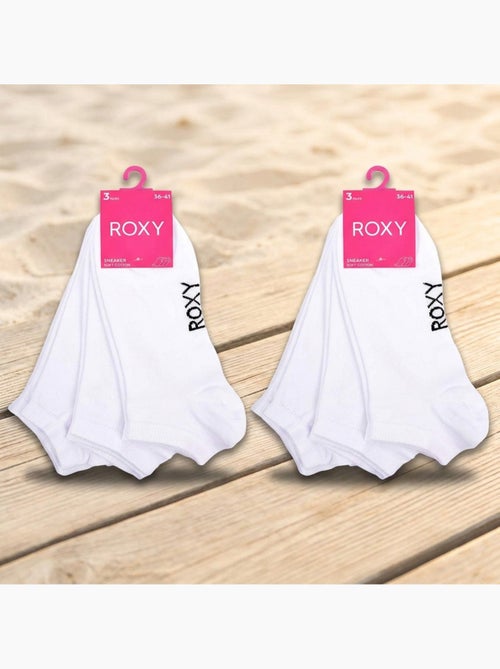 Calcetines niña Sneaker Pack 6 ROXY - Algodón Transpirable - Kiabi Calcetines niña Sneaker Pack 6 ROXY - Algodón Transpirable - Kiabi