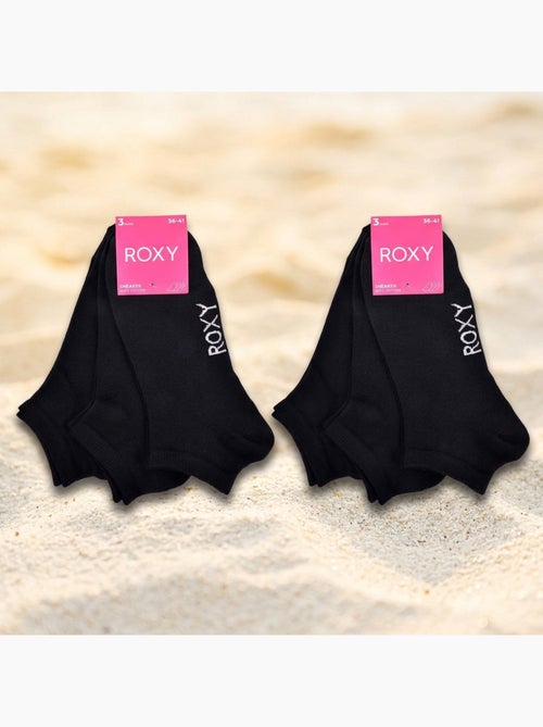 Calcetines niña Sneaker Pack 6 ROXY - Algodón Transpirable - Kiabi Calcetines niña Sneaker Pack 6 ROXY - Algodón Transpirable - Kiabi