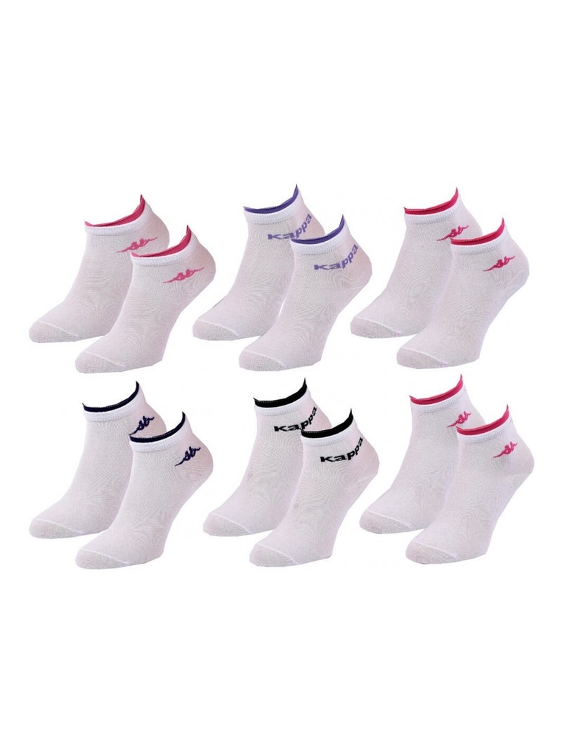 Calcetines Niña VILLE KAPPA - Pack de 6 Blanco - Kiabi