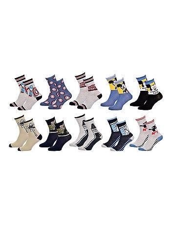 Calcetines niño DISNEY algodón - Pack de 10