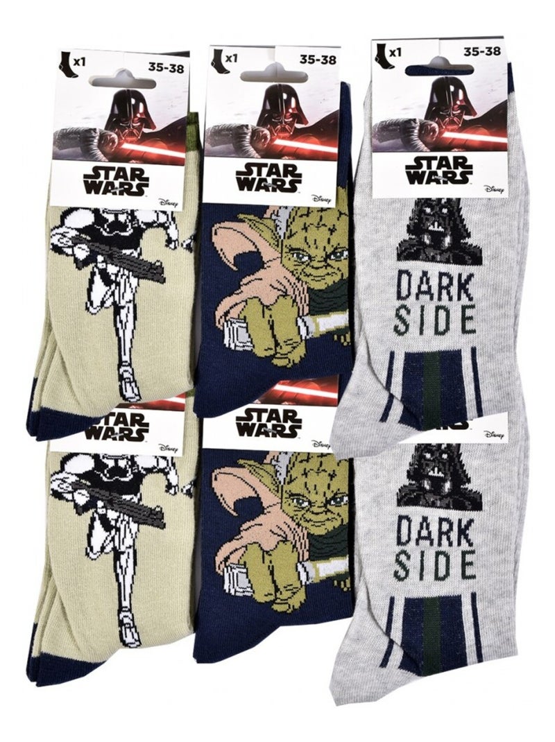 Calcetines niño DISNEY en Algodón - Pack de 10 Negro Multicolor Gris - Kiabi
