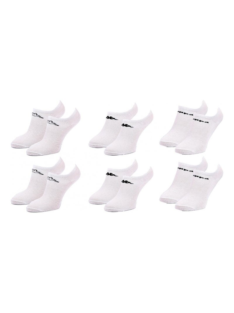 Calcetines Niño KAPPA SNEAKER - Pack de 6 Blanco - Kiabi