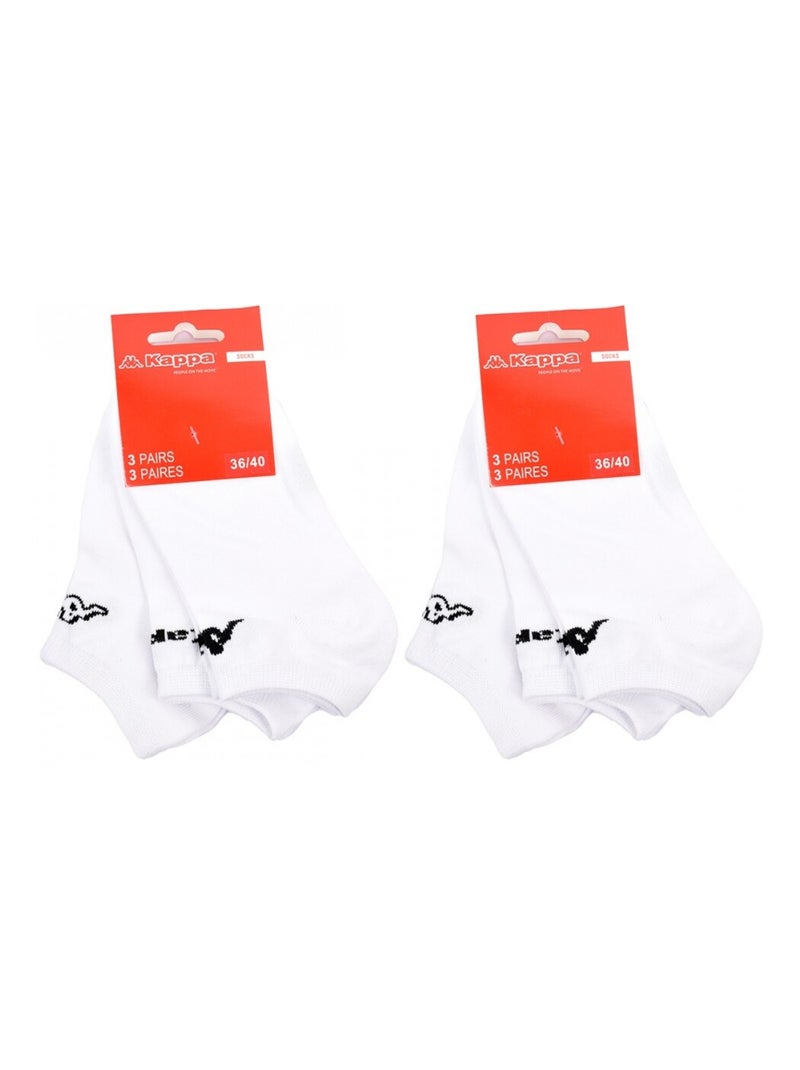 Calcetines Niño KAPPA SNEAKER - Pack de 6 Blanco - Kiabi