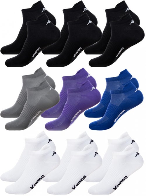 Calcetines Niño KAPPA Socquettes Tiges cortas - Pack de 9 - Kiabi