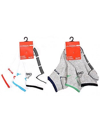 Calcetines Niño KAPPA Tobilleros de Algodón Mayoritario - Pack de 6