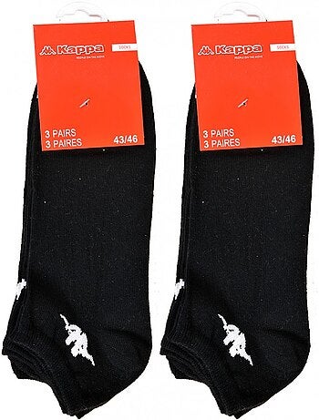 Calcetines Niño KAPPA Tobilleros de Algodón Mayoritario - Pack de 6