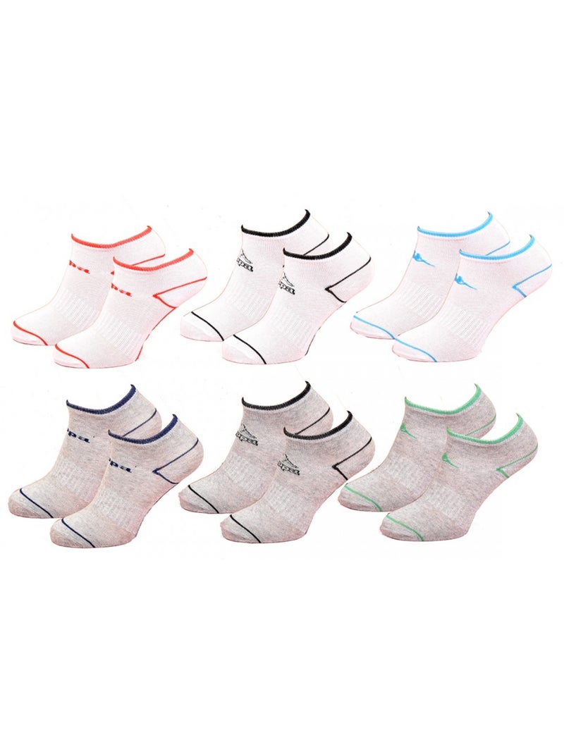 Calcetines Niño KAPPA Tobilleros en Algodón Mayoritario - Pack de 12 Multicolor - Kiabi