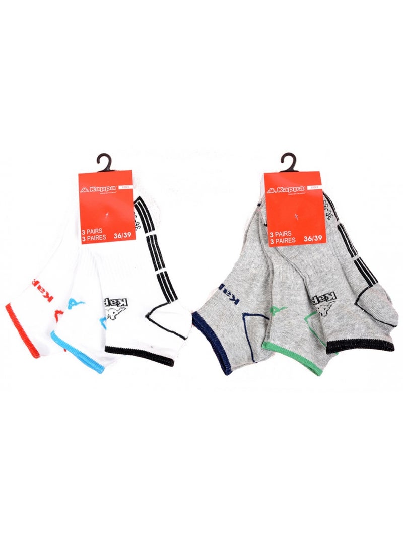 Calcetines Niño KAPPA Tobilleros en Algodón Mayoritario - Pack de 12 Multicolor - Kiabi