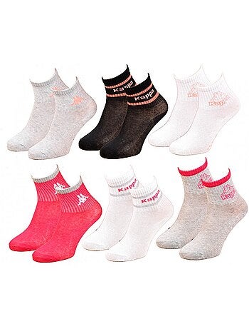 Calcetines Niño KAPPA Tobilleros en Algodón Mayoritario - Pack de 12