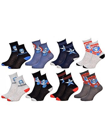 Calcetines niño Licencia Avengers fantasía - Pack de 9