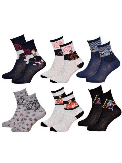 Calcetines niño Licencia Avengers fantasía - Pack de 9 - Kiabi Calcetines niño Licencia Avengers fantasía - Pack de 9 - Kiabi