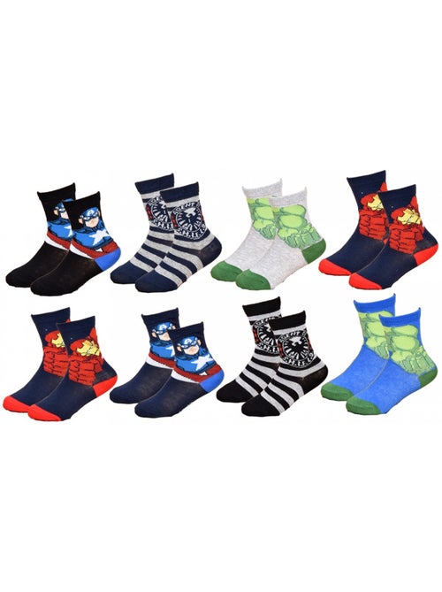 Calcetines niño Licencia Avengers fantasía - Pack de 9 - Kiabi Calcetines niño Licencia Avengers fantasía - Pack de 9 - Kiabi