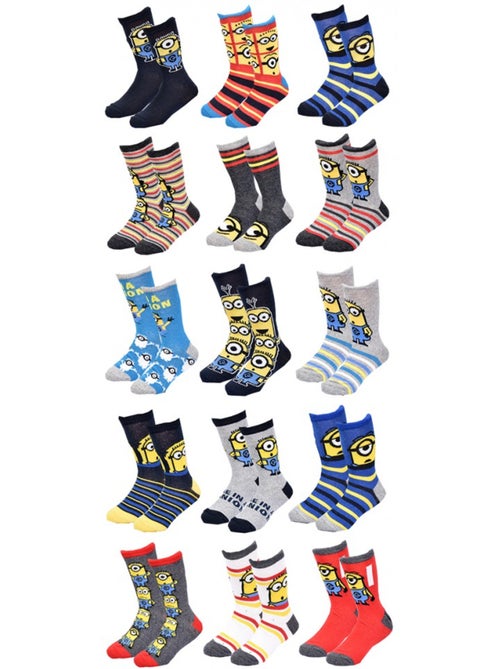 Calcetines niño Licencia MOI, MOCHE ET MECHANT fantasía Pack de 9 - Kiabi Calcetines niño Licencia MOI, MOCHE ET MECHANT fantasía Pack de 9 - Kiabi