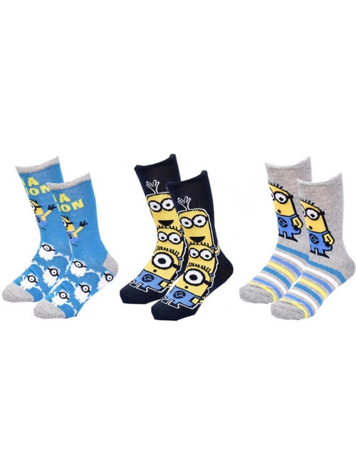 Calcetines niño Licencia MOI, MOCHE ET MECHANT fantasía Pack de 9 - Kiabi Calcetines niño Licencia MOI, MOCHE ET MECHANT fantasía Pack de 9 - Kiabi