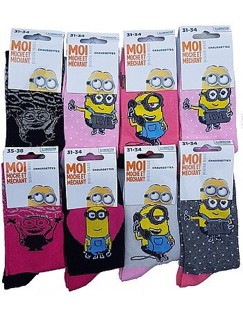 Calcetines niño Licencia MOI, MOCHE ET MECHANT fantasía Pack de 9