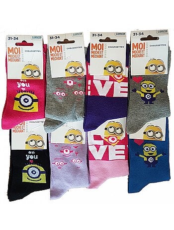 Calcetines niño Licencia MOI, MOCHE ET MECHANT fantasía Pack de 9