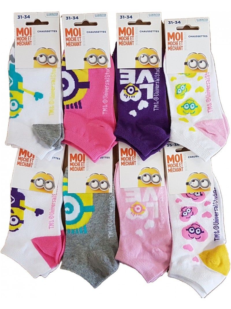 Calcetines niño Licencia MOI, MOCHE ET MECHANT fantasía Pack de 9 Multicolor - Kiabi