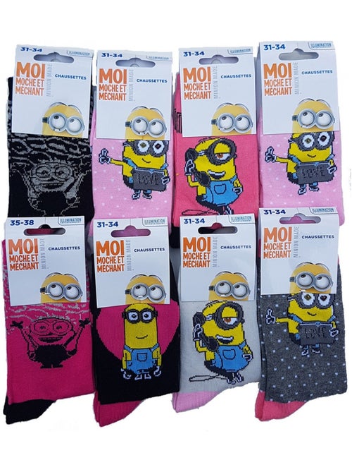 Calcetines niño Licencia MOI, MOCHE ET MECHANT fantasía Pack de 9 - Kiabi Calcetines niño Licencia MOI, MOCHE ET MECHANT fantasía Pack de 9 - Kiabi