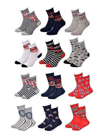 Calcetines Niño Licencia PACK DE 12 PARES CARS