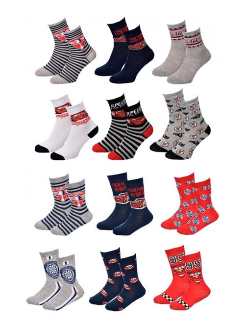 Calcetines Niño Licencia PACK DE 12 PARES CARS - Kiabi